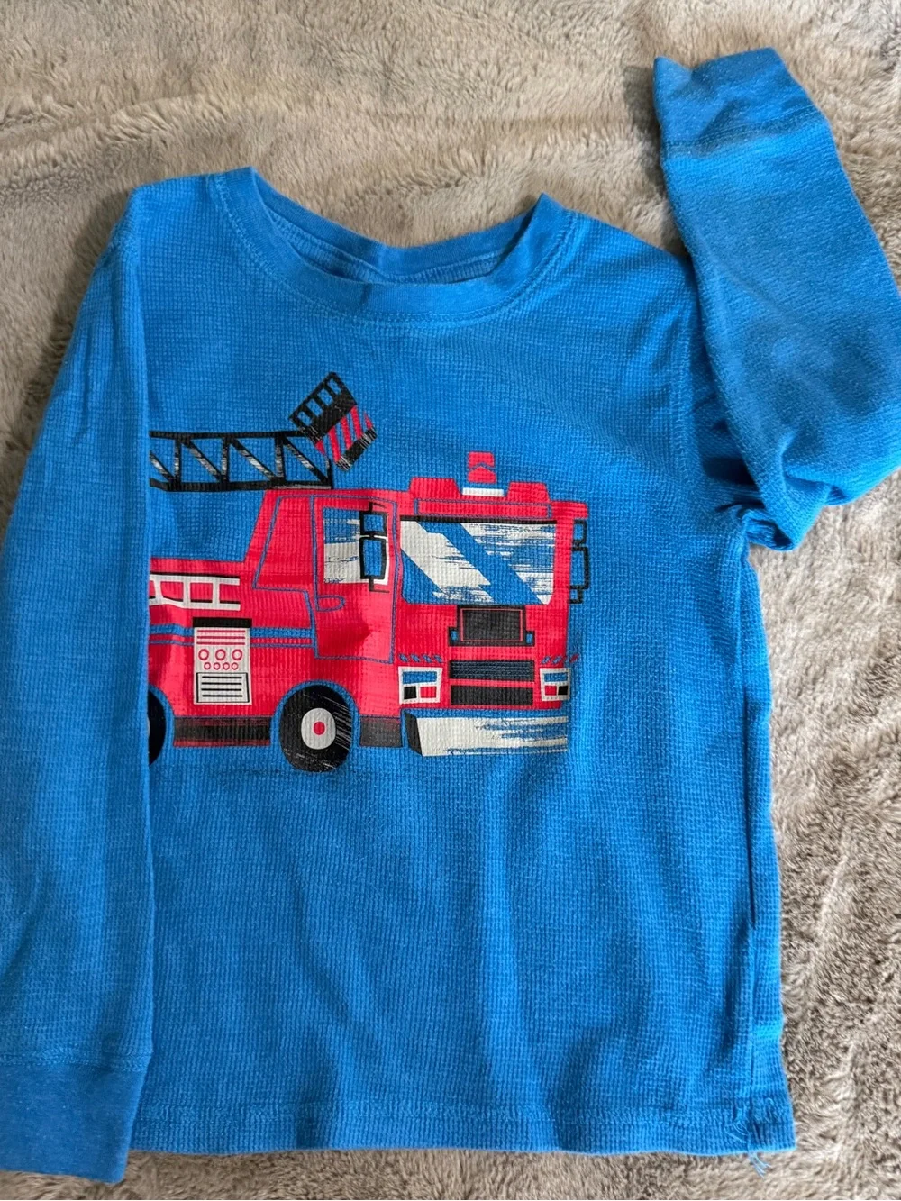Kids Lot: Red & Navy Casual Tops and Pants firefighter theme